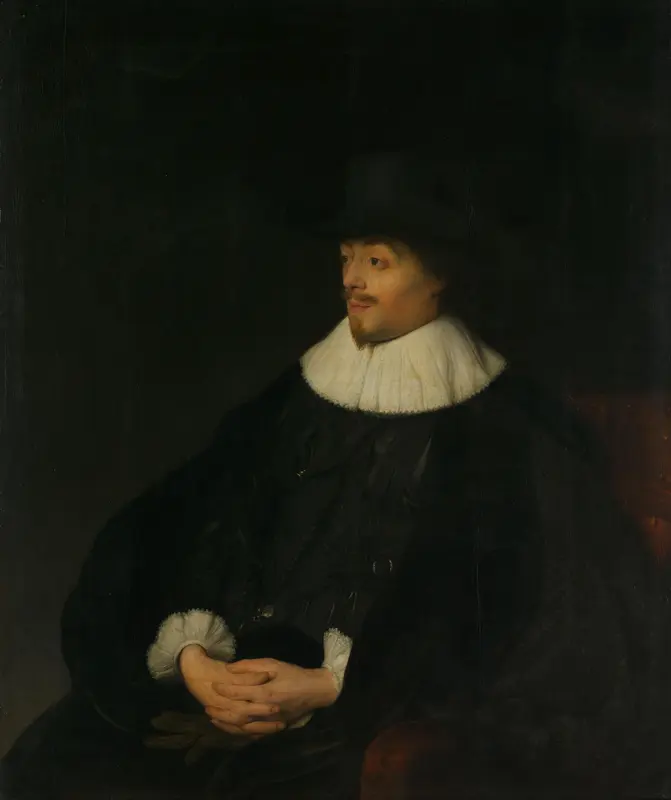 Portret van Constantijn Huygens Wall Art by Jan Lievens - High-Resolution Digital Print