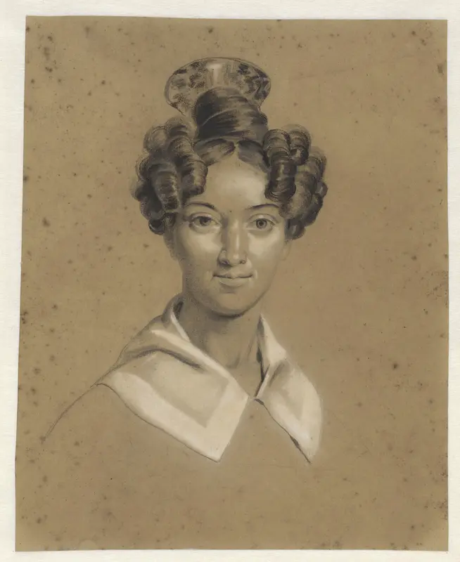 Portret van Cornelia Helena Anna Christiani Wall Art by Lambertus Johannes Hansen - High-Resolution Digital Print
