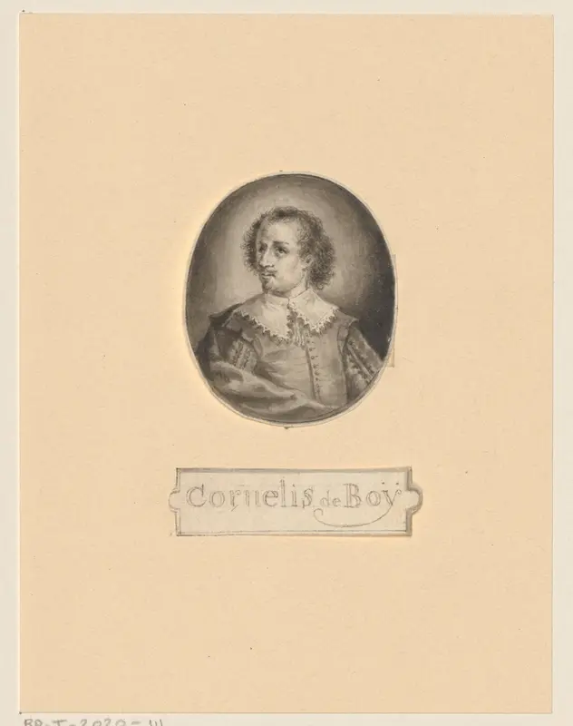 Portret van Cornelis Boey Wall Art by anonymous - High-Resolution Digital Print