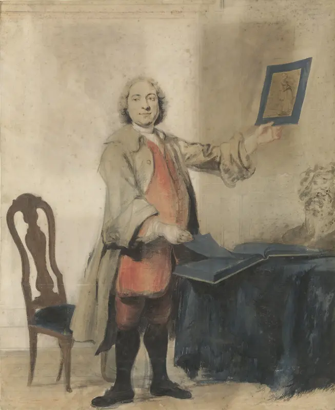 Portret van Cornelis Bouman Wall Art by Unknown - High-Resolution Digital Print