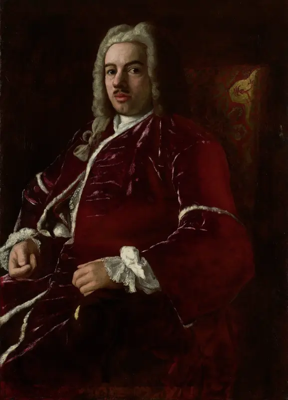 Portret van Cornelis Calkoen (1696-1764). Ambassadeur bij de Hoge Porte te Constantinopel Wall Art by anonymous - High-Resolution Digital Print