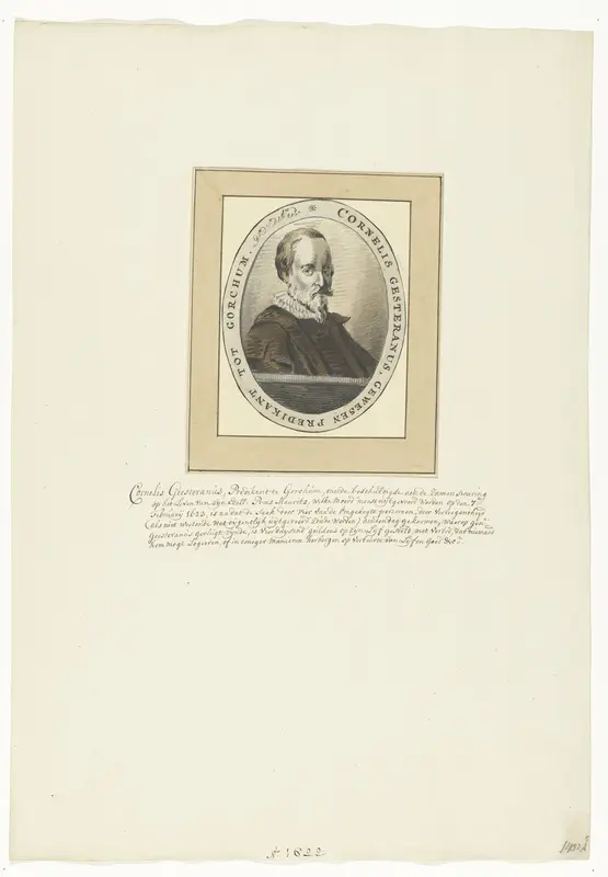 Portret van Cornelis Geesteranus, 1623 Wall Art by Unknown - High-Resolution Digital Print