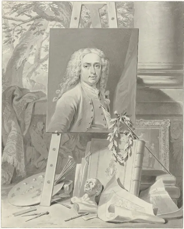 Portret van Cornelis Troost Wall Art by Jacobus Buys - High-Resolution Digital Print