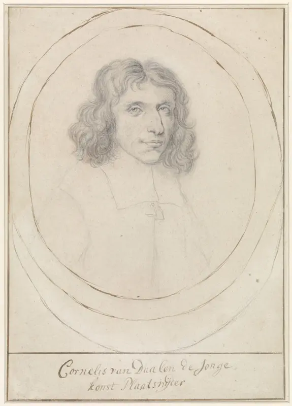 Portret van Cornelis van Dalen II Wall Art by anonymous - High-Resolution Digital Print