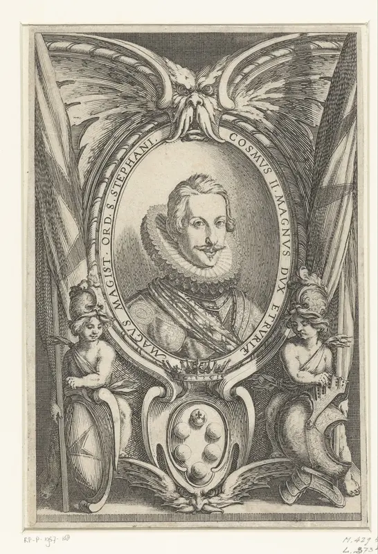 Portret van Cosimo II de' Medici Wall Art by Jacques Callot - High-Resolution Digital Print