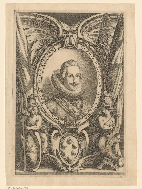 Portret van Cosimo II de'Medici Wall Art by Jacques Callot - High-Resolution Digital Print