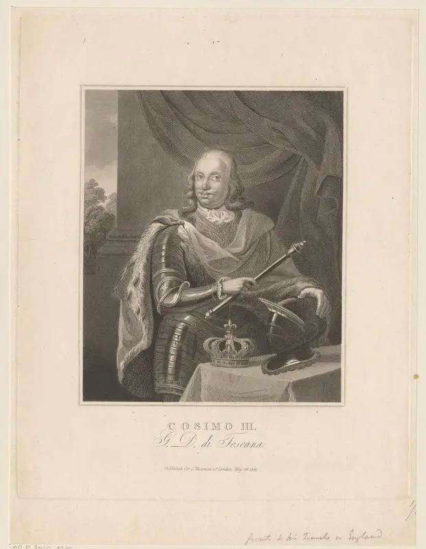 Portret van Cosimo III de'Medici Wall Art by Unknown - High-Resolution Digital Print