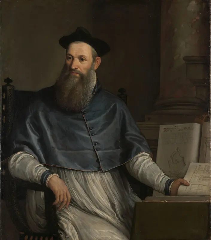 Portret van Daniele Barbaro Wall Art by Paolo Veronese - High-Resolution Digital Print