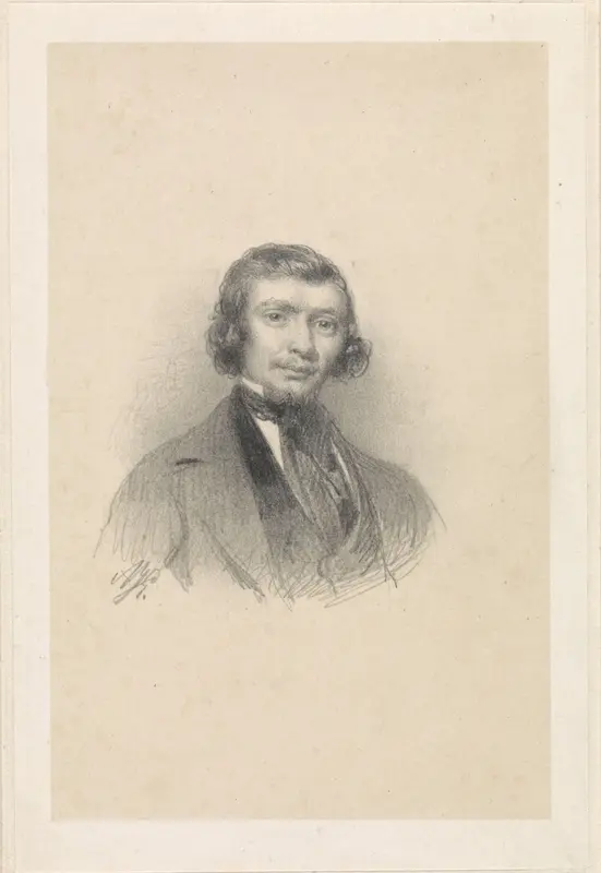 Portret van David Joseph Bles Wall Art by Adrianus Johannes Ehnle - High-Resolution Digital Print