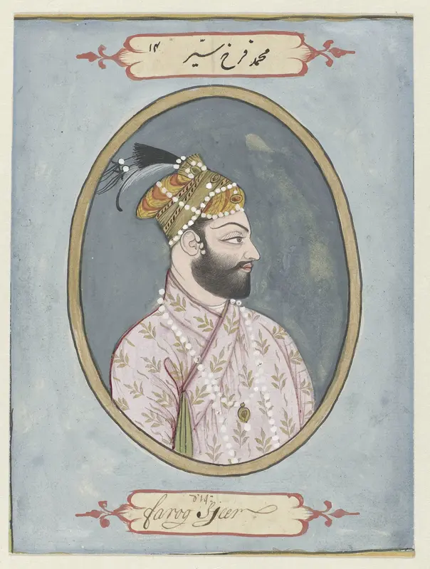 Portret van de grootmogol Farrukhsiyar Wall Art by anonymous - High-Resolution Digital Print