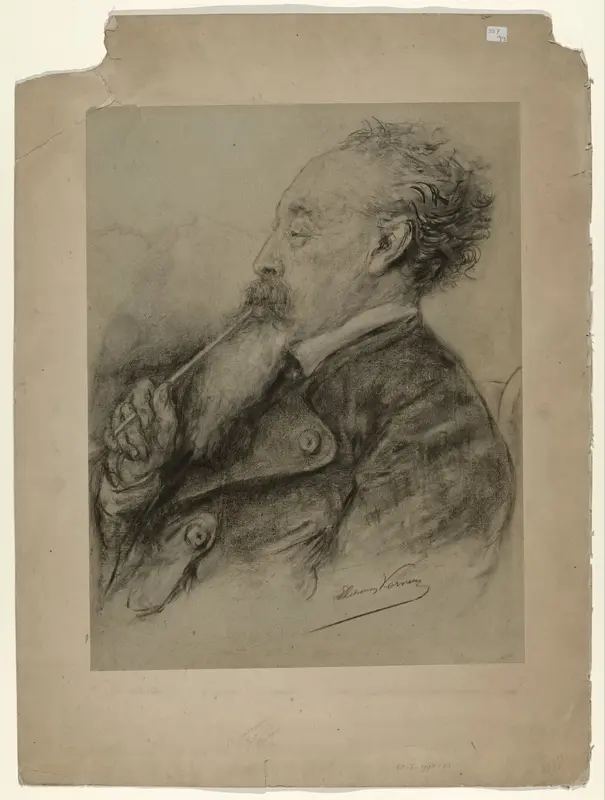 Portret van de kunstschilder en fotograaf Maurits Verveer Wall Art by Unknown - High-Resolution Digital Print