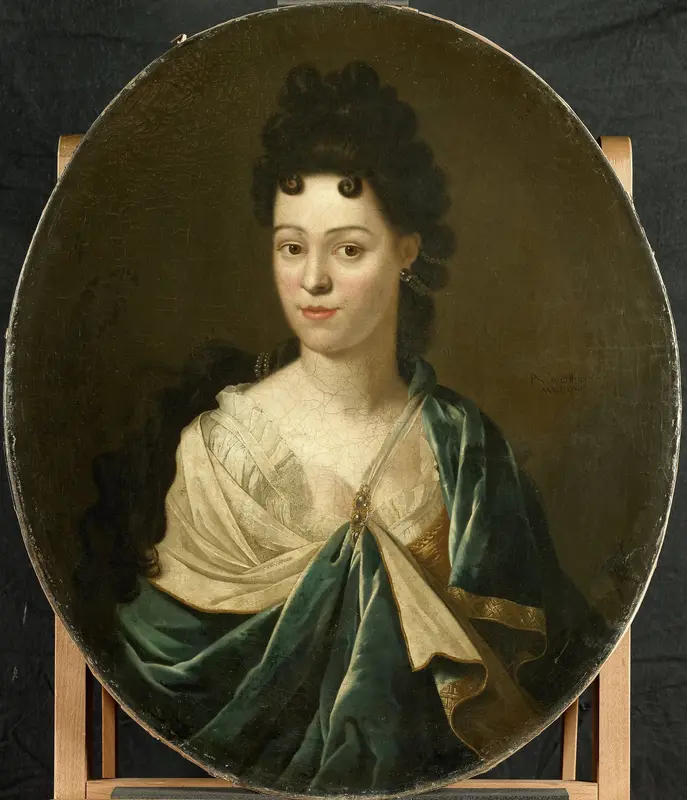 Portret van de mevrouw Brustis-Batailheij Wall Art by Pieter van der Werff - High-Resolution Digital Print