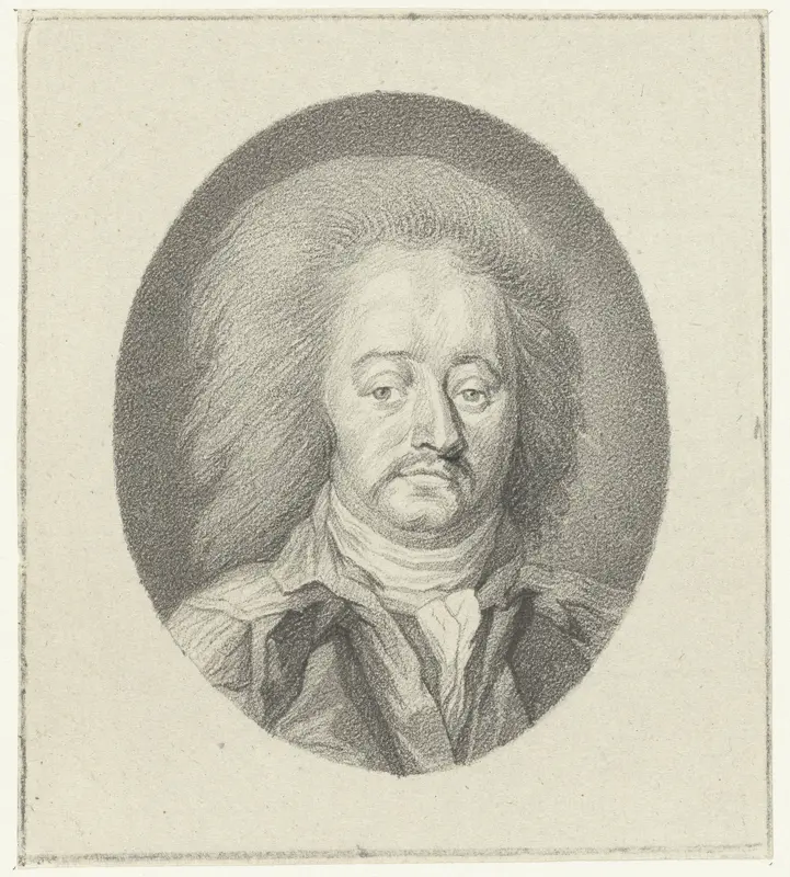 Portret van de Rijngraaf van Salm, in ovaal Wall Art by Johannes Cornelis Mertens - High-Resolution Digital Print