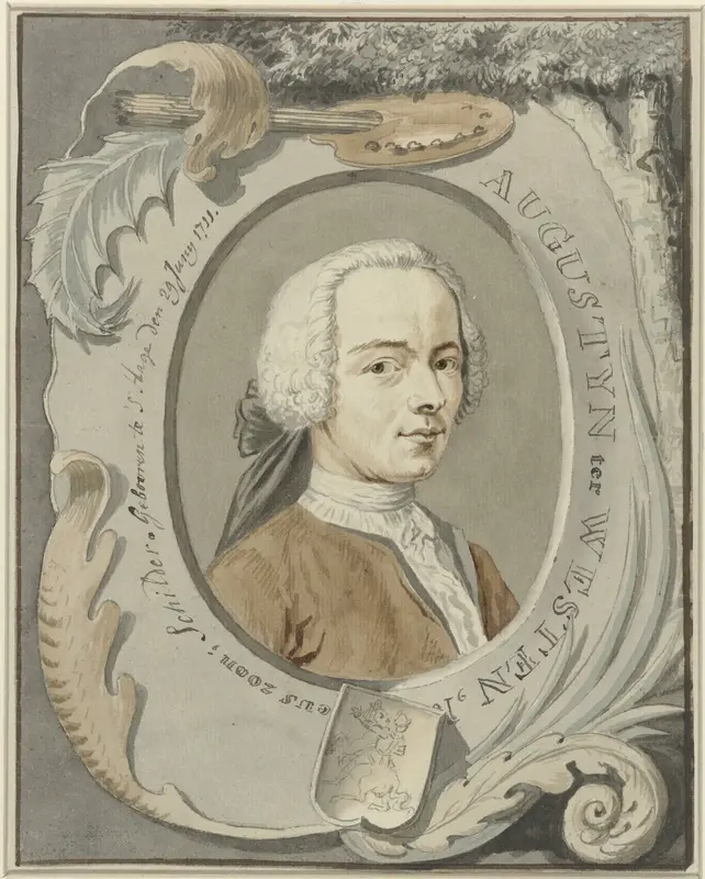 Portret van de schilder Augustinus Terwesten Wall Art by Tako Hajo Jelgersma - High-Resolution Digital Print