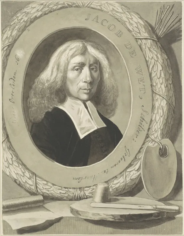Portret van de schilder Jacob de Wet (de Oude) Wall Art by anonymous - High-Resolution Digital Print