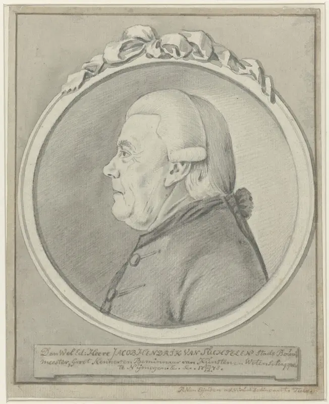 Portret van de schilder Jacob Hendrik van Suchtelen Wall Art by Roeland van Eynden - High-Resolution Digital Print