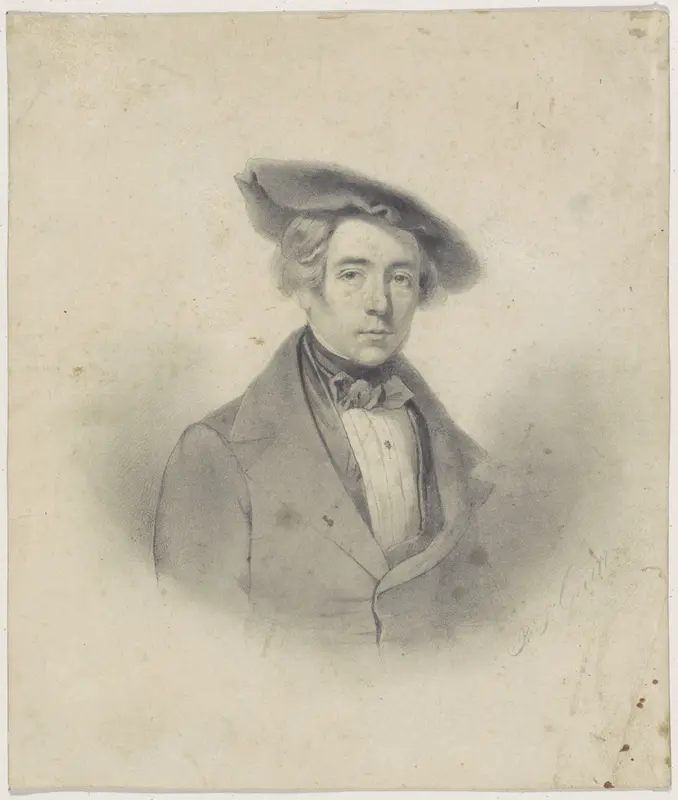 Portret van de schilder K. Karsen Wall Art by Petrus Franciscus Greive - High-Resolution Digital Print
