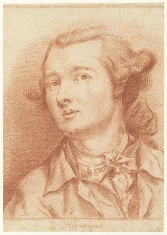 Portret van de schilder Willem Jacob Herreyns Wall Art by Gerard van Spaendonck - High-Resolution Digital Print