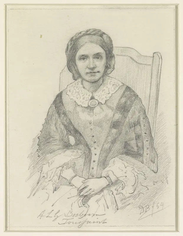Portret van de schrijfster Anna Louise Geertruida Bosboom-Toussaint Wall Art by David Bles - High-Resolution Digital Print