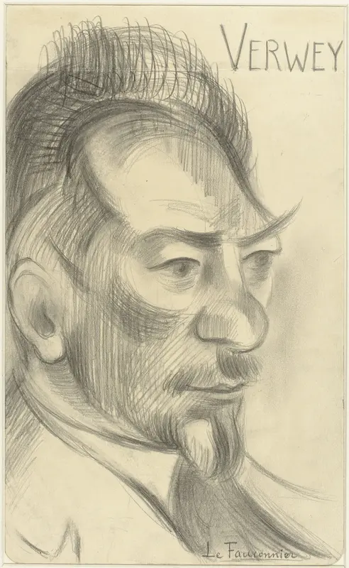 Portret van de schrijver Albert Verwey Wall Art by Unknown - High-Resolution Digital Print