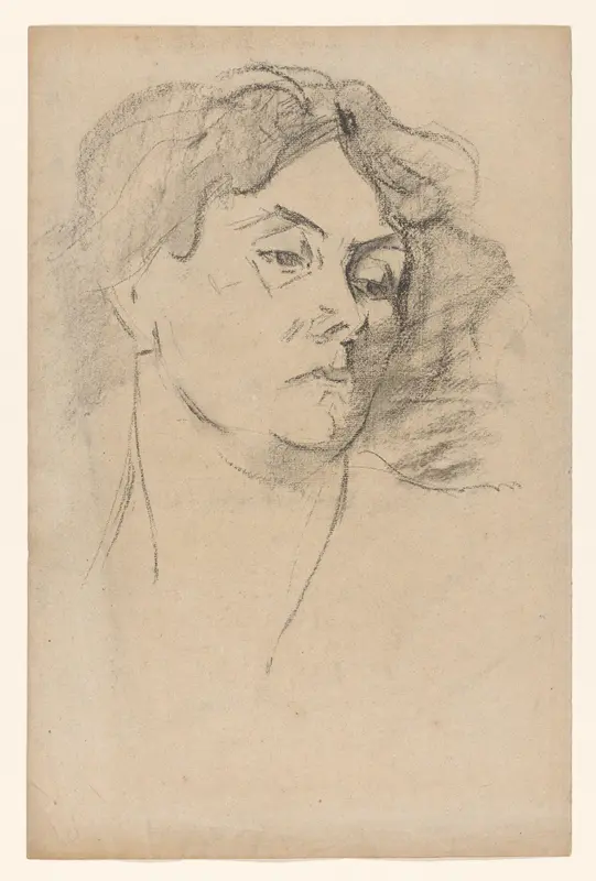 Portret van de vrouw van Wilhelmus Johannes Steenhoff Wall Art by Wilhelmus Johannes Steenhoff - High-Resolution Digital Print