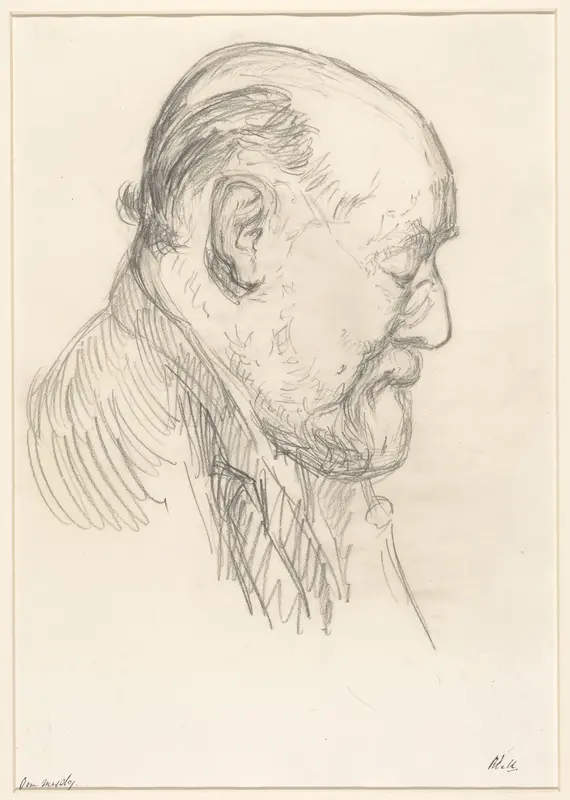 Portret van de zeeschilder Hendrik Willem Mesdag Wall Art by Barbara Elisabeth van Houten - High-Resolution Digital Print