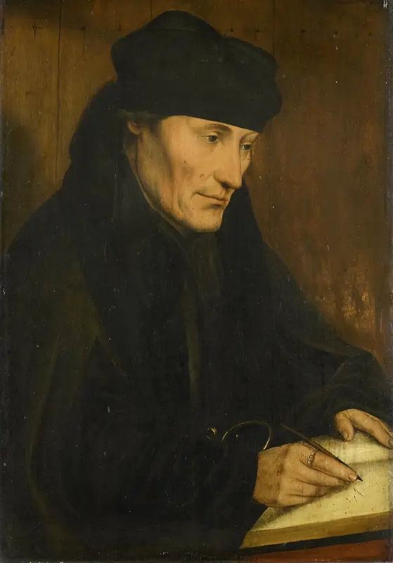 Portret van Desiderius Erasmus (1469?-1536) Wall Art by Unknown - High-Resolution Digital Print