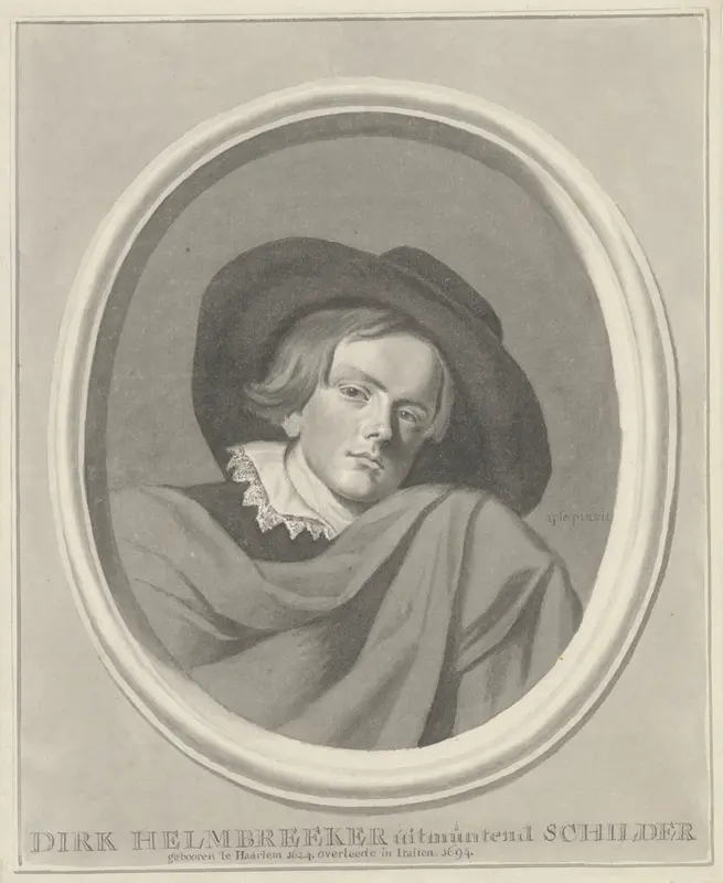 Portret van Dirck Helmbreeker Wall Art by Unknown - High-Resolution Digital Print