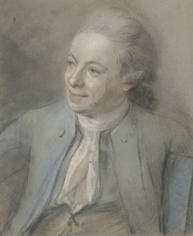 Portret van Dirk Versteegh, ten halven lijve, naar links Wall Art by Unknown - High-Resolution Digital Print