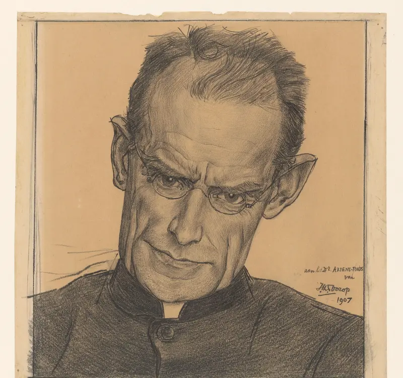 Portret van Dr. Ariëns Wall Art by Jan Toorop - High-Resolution Digital Print