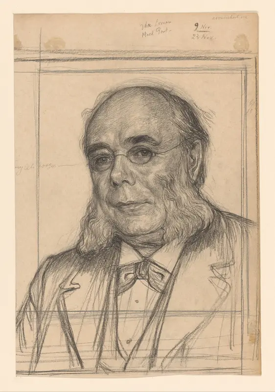 Portret van dr. H. Pierson Wall Art by Jan Veth - High-Resolution Digital Print