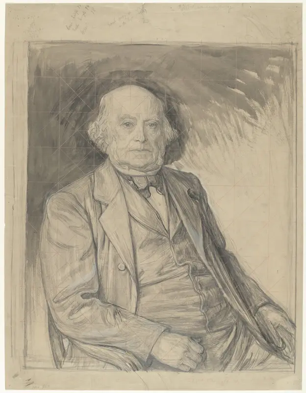 Portret van ds. A.J.P. Oort Wall Art by Jan Veth - High-Resolution Digital Print
