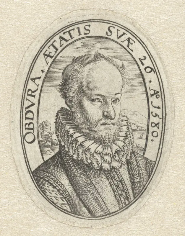 Portret van een 26-jarige man Wall Art by Hendrick Goltzius - High-Resolution Digital Print