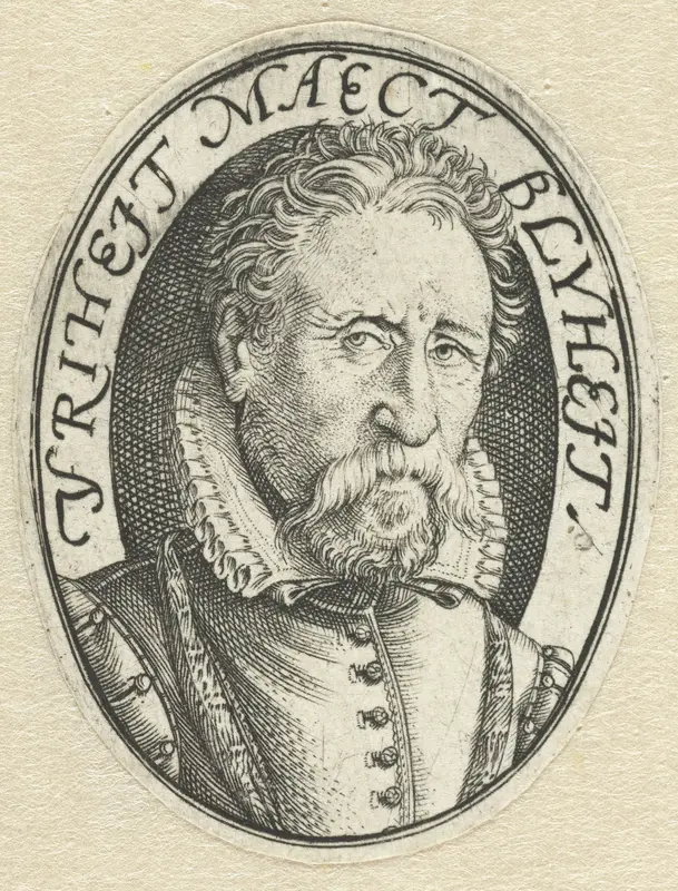 Portret van een bebaarde man Wall Art by Hendrick Goltzius - High-Resolution Digital Print
