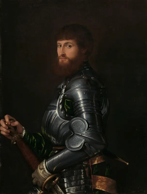 Portret van een edelman in harnas Wall Art by anonymous - High-Resolution Digital Print