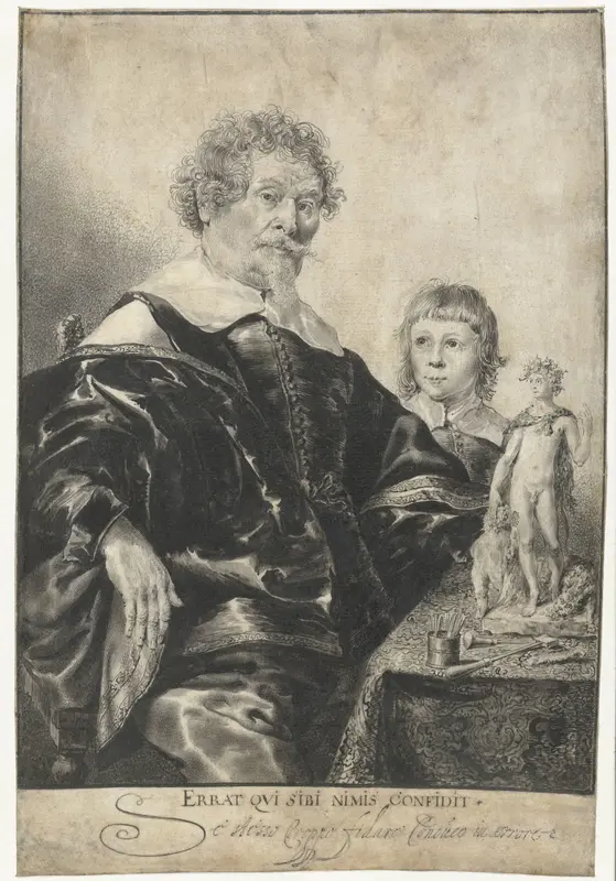 Portret van een edelsmid met zijn zoon Wall Art by Pieter Rottermondt - High-Resolution Digital Print