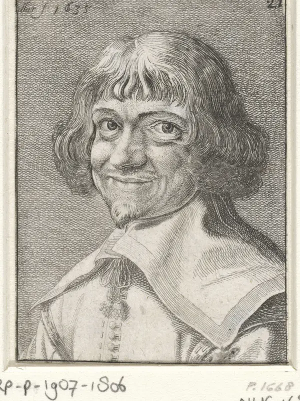 Portret van een glimlachende man Wall Art by Unknown - High-Resolution Digital Print