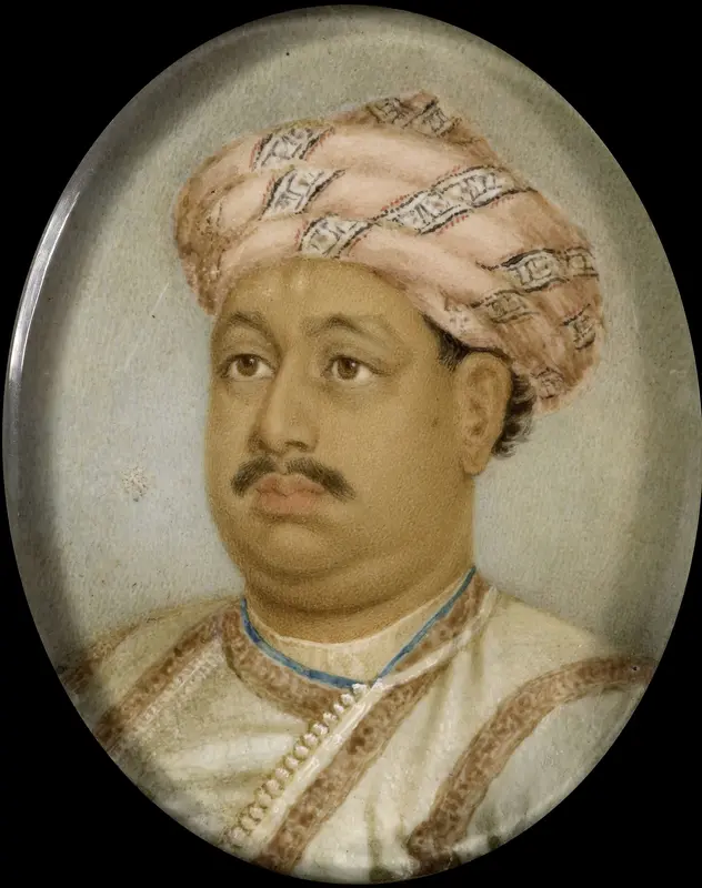 Portret van een Indiase prins Wall Art by anonymous - High-Resolution Digital Print