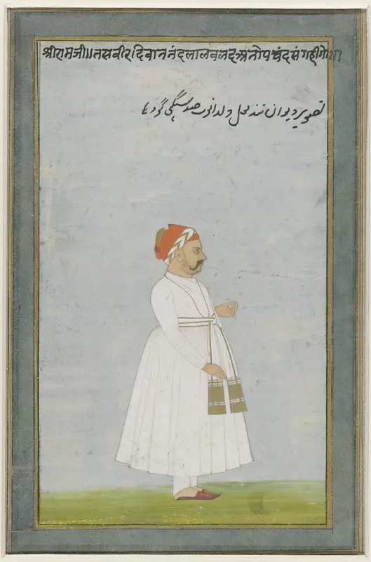 Portret van een Jaipur functionaris Wall Art by anonymous - High-Resolution Digital Print