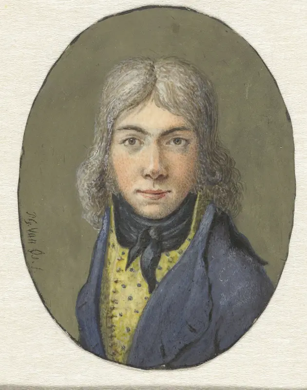 Portret van een jonge man Wall Art by Pieter Gerardus van Os - High-Resolution Digital Print