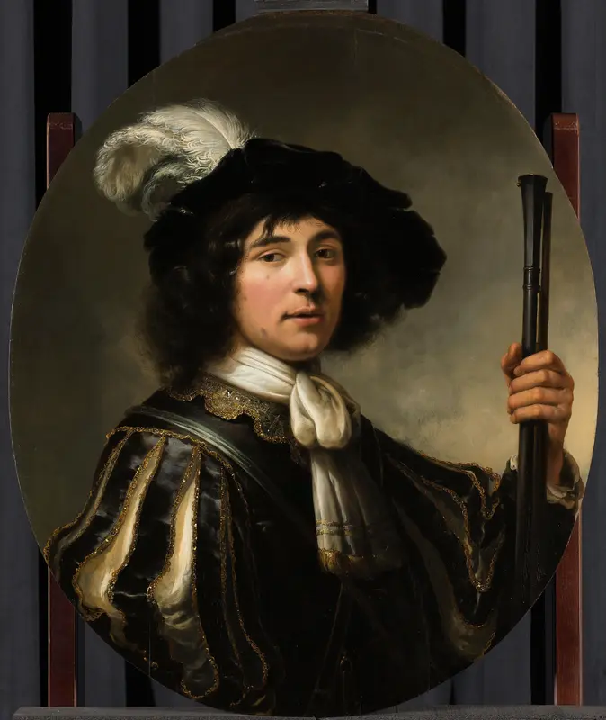 Portret van een jonge man, mogelijk Jacob Francken (1627-na 1656) Wall Art by Aelbert Cuyp - High-Resolution Digital Print