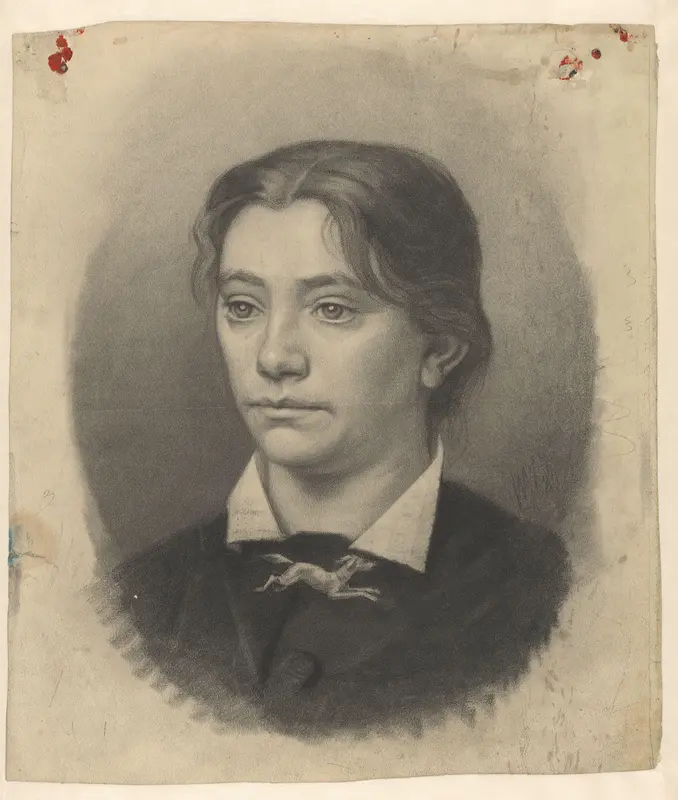 Portret van een jonge, onbekende vrouw Wall Art by Willem Witsen - High-Resolution Digital Print