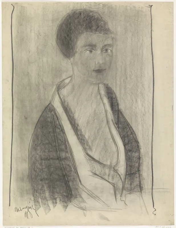 Portret van een jonge vrouw Wall Art by Samuel Jessurun de Mesquita - High-Resolution Digital Print
