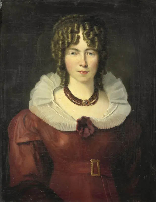 Portret van een jonge vrouw Wall Art by anonymous - High-Resolution Digital Print