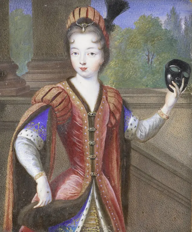 Portret van een jonge vrouw, mogelijk Marguerite van Valois (1553-1615), dochter van Hendrik II Wall Art by anonymous - High-Resolution Digital Print