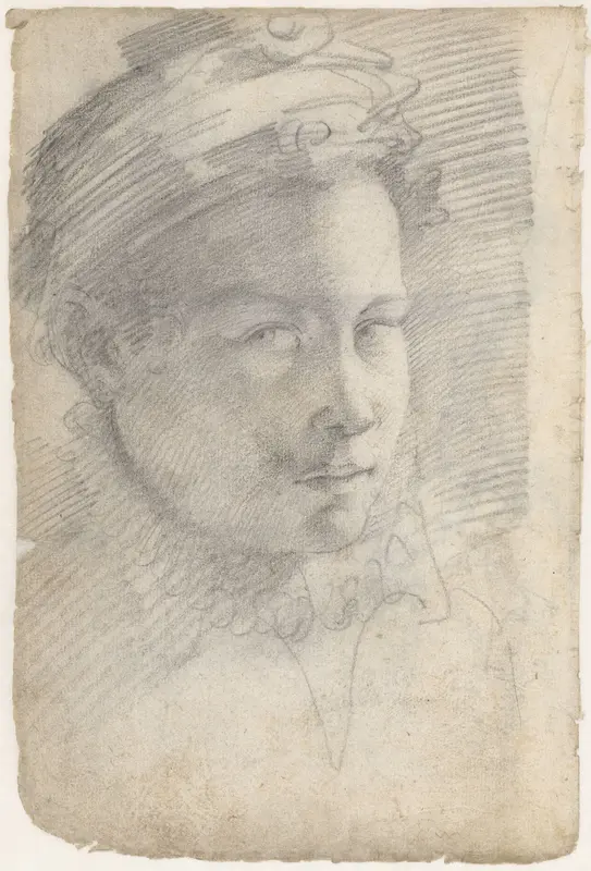 Portret van een jongeman met baret Wall Art by Unknown - High-Resolution Digital Print