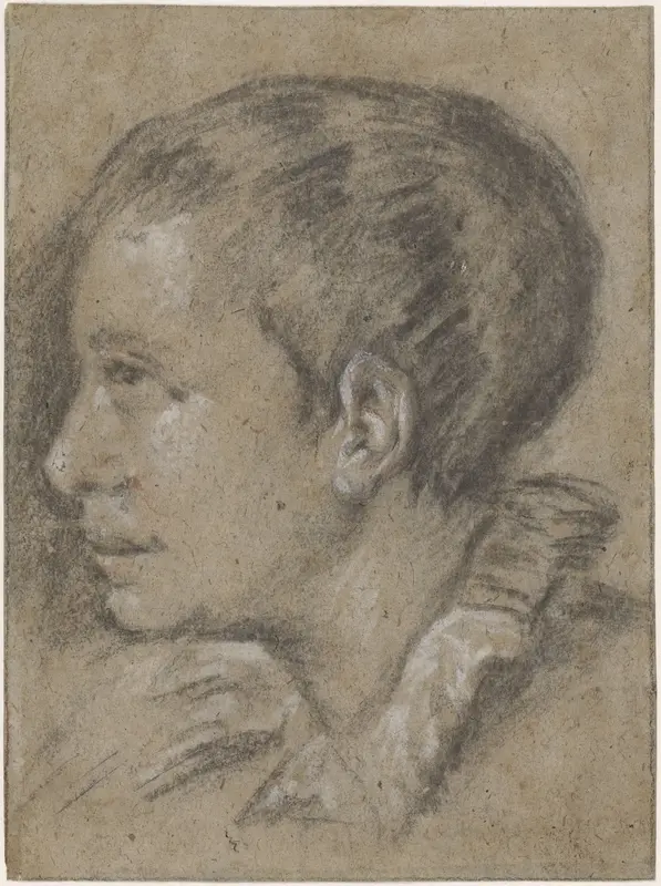 Portret van een jongen, naar links Wall Art by Leandro Bassano - High-Resolution Digital Print