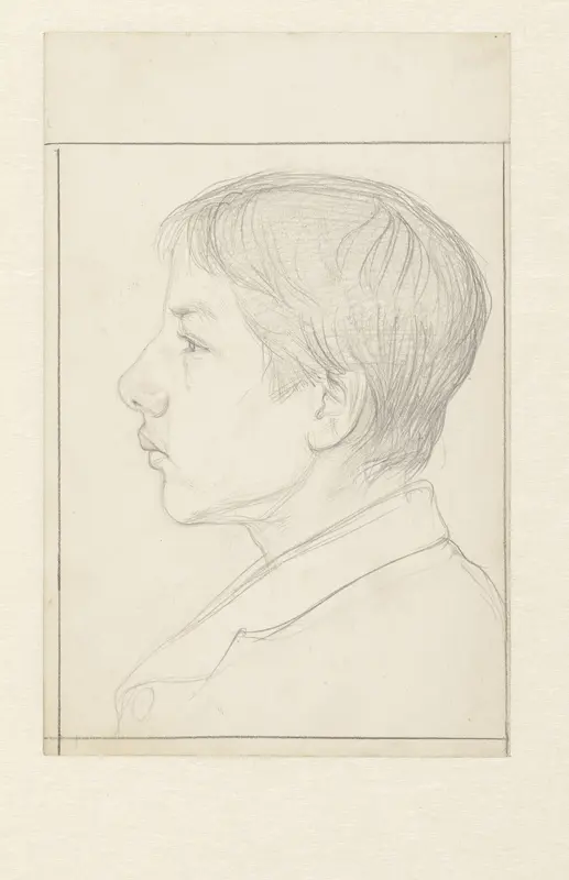 Portret van een jongen, naar links Wall Art by Jan Veth - High-Resolution Digital Print