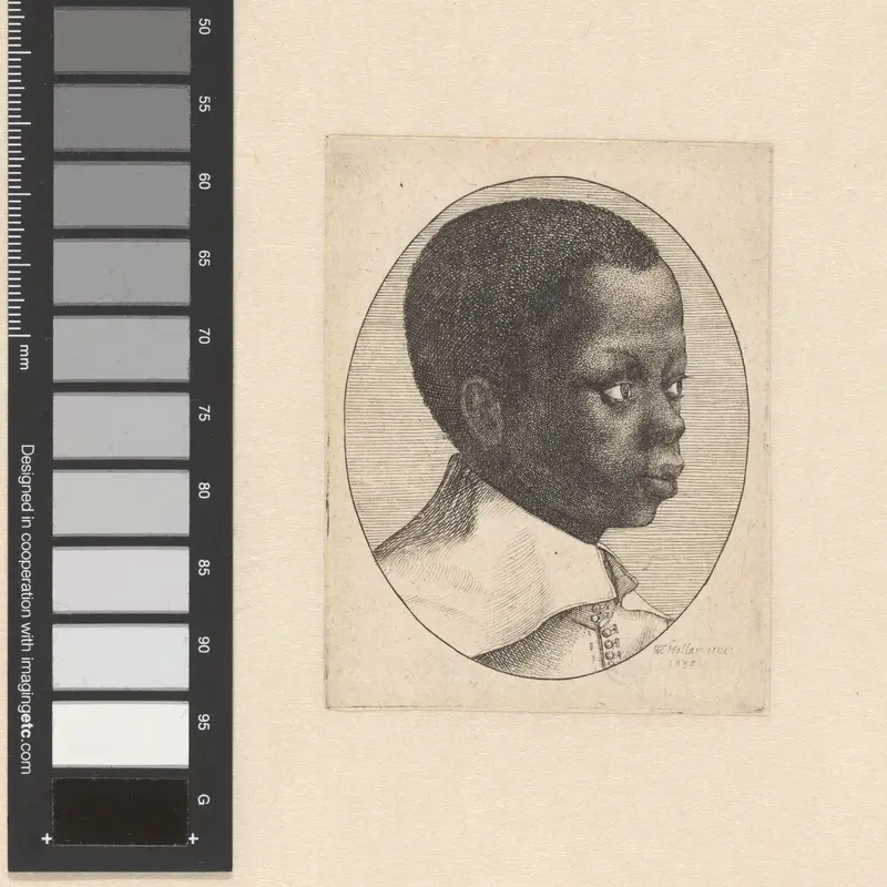 Portret van een jongen van Afrikaanse herkomst Wall Art by Unknown - High-Resolution Digital Print