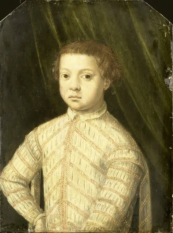 Portret van een jongen, vermoedelijk Giovanni de' Medici (1543-1562) Wall Art by anonymous - High-Resolution Digital Print